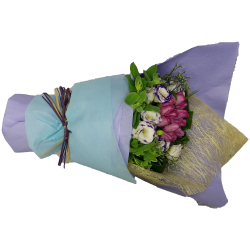 Purple Queen , Eighteen Purple Roses Bouquet
